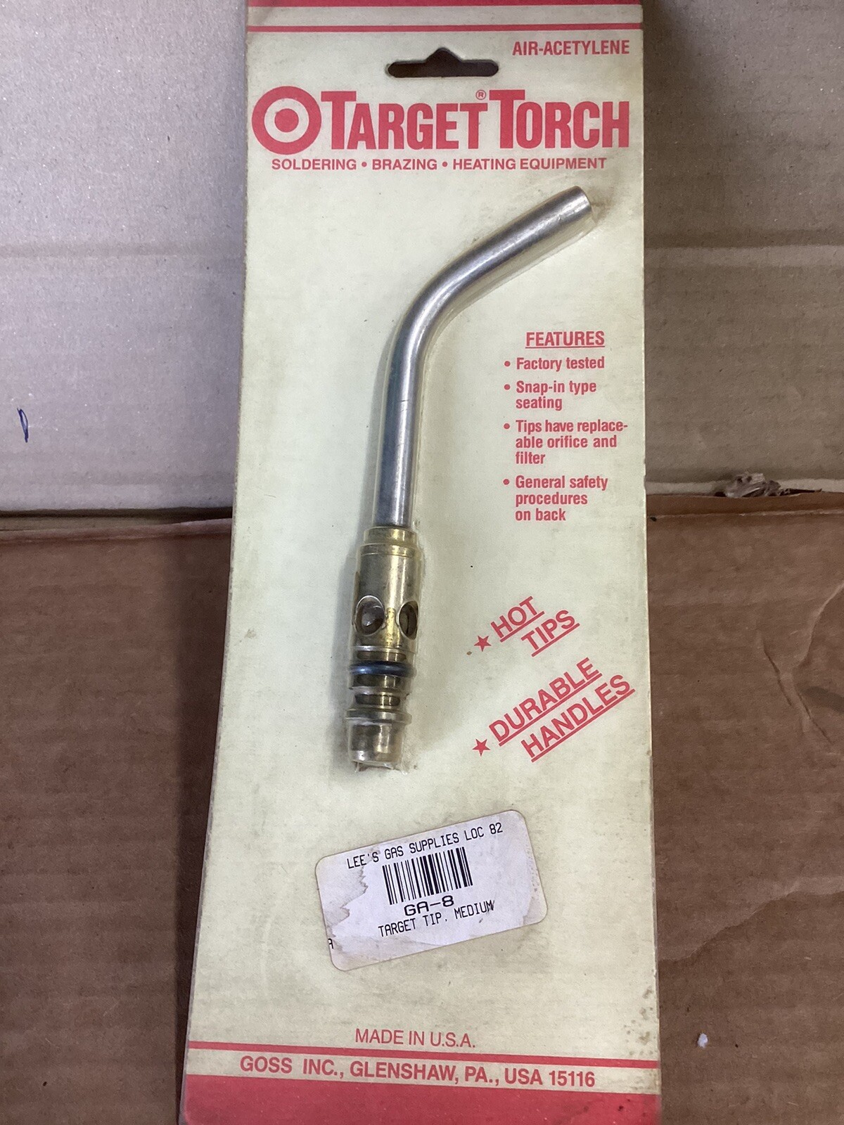 Target Torch Goss GA-8 Air Acetylene Target Torch Soft Solders 1