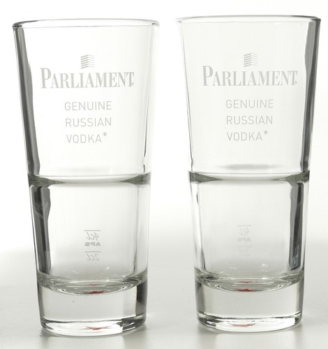 2 x Parliament Genuine Russian Vodka Longdrinkglas Stack Up Cocktail Gläser 3489 - Bild 2 von 5