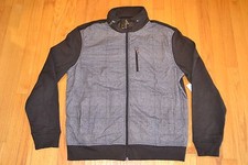 Tommy Hilfiger Kensington Brown Full Zip Jacket With Hidden Hood Men's Large NWT