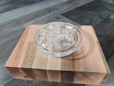 Vintage Clear Glass Floral Frog 11 Holes