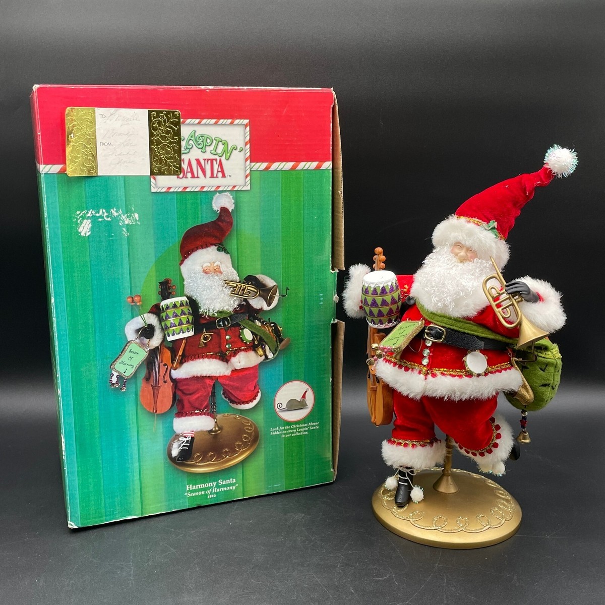 Leapin' Santa Ingrid Harmony of Seasons Nutshell Design Whimsical