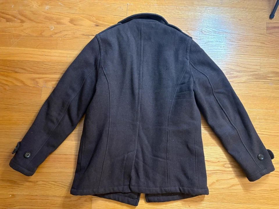 Abrigo Spiewak & Sons Aislante Mezcla de Lana Guisante Talla Pequeña Foto 2 de 3