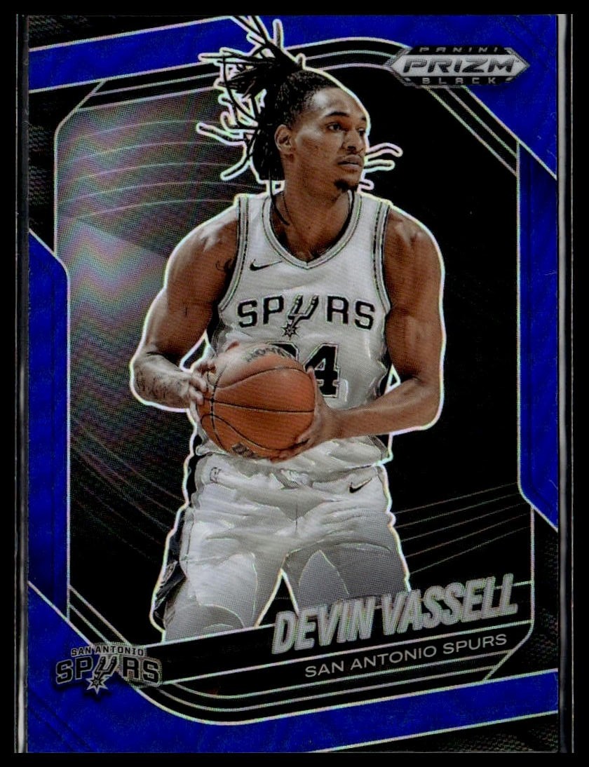 2024-25 Panini Prizm Black 225 Devin Vassell San Antonio Spurs