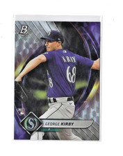 2022 Bowman Platinum Baseball George Kirby Rookie Ice Card/#71/NRMT/Mariners
