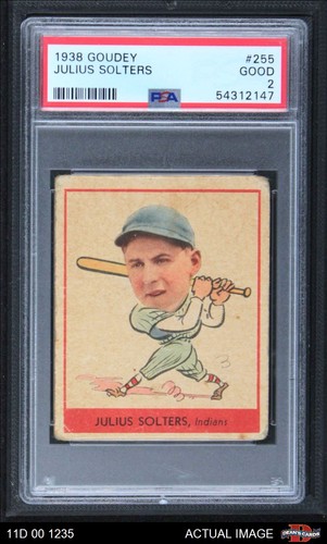 Julius Solters #255 1938 Goudey card