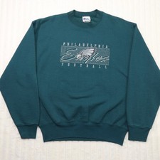 Vintage 90s Pro Player Philadelphia Eagles Football Crewneck Sweatshirt Size M