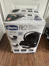 Chicco Fit2 Adapt Infant/Toddler Car Seat and Base-Staccato/Black **Open Box**