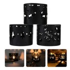 3 Pcs Kerzenhalter Weihnachtstischeinstellung Feiertagstischdekor