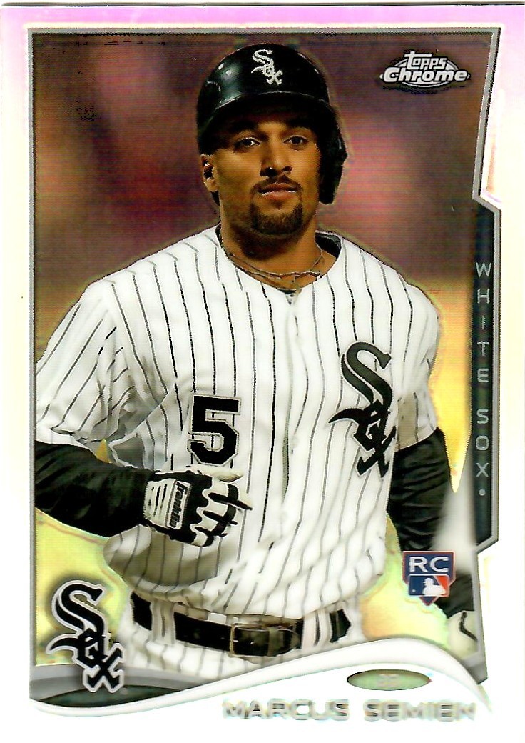 MARCUS SEMIEN 2014 TOPPS CHROME ROOKIE REFRACTOR #43 CHICAGO WHITE SOX