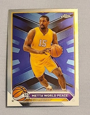 2023-24 Topps Chrome Basketball Metta World Peace #13 Los Angeles Lakers 
