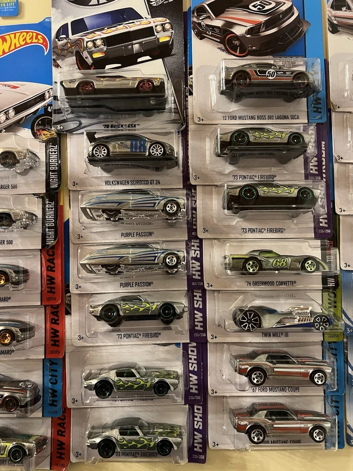 Hot Wheels ZAMAC LOT of 34 Camaro Mustang Buick Corvette Firebird Dodge VW BMW - Image 3 of 4
