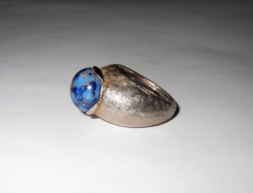 Antique Jewelry Lot CZECHOSLOVAKIAN GLASS RING SET - RARE & INTERCHANGEABLE - Picture 6 of 8
