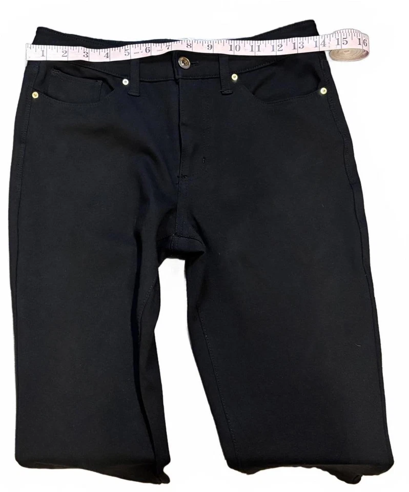 Tommy Hilfiger Stylish Black Slim Fit Pants Women's Size 2 Good Condition - Image 4 of 4