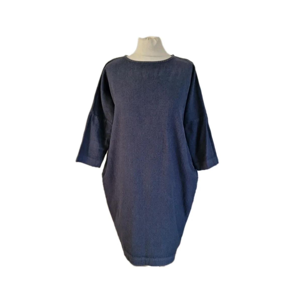 knee length dresses for ladies pleated cocoon dress main image 1