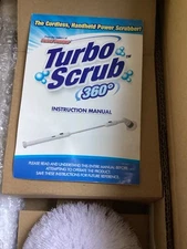 Turbo Scrub 360 The Cordless Handheld Power Scrubber New In Box