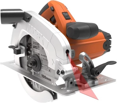 WORX WX445 Handkreissäge 1600W Laserführungssystem 24 Zähnen Tauchsäge