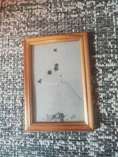 Alter Holz Bilderrahmen Mit Goldrand für Bilder 10 X 15 cm