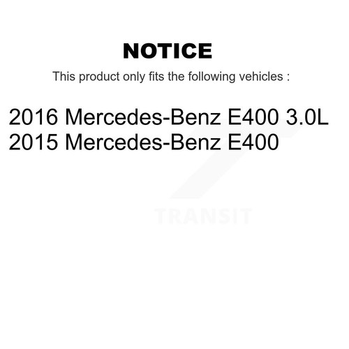 Front Ceramic Disc Brake Pads And Wear Sensors Kit For Mercedes-Benz E400 - Picture 2 of 11
