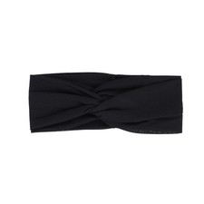Black Solid Twist Turban Headwrap, Hair Band, Womens Fashion Accessory