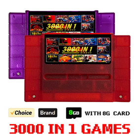 SNES 3000-in-1 Game Card with 8GB TF Card for SFC Super Famicom Console