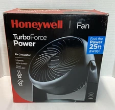 Honeywell HT-900 Turbo Force Air Circulator 3 speed Fan - New in Box / Black