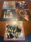 KISS  Vinyl Records Lot of 5 Hotter Than Hell Dressed to Kill ELDER ALIVE