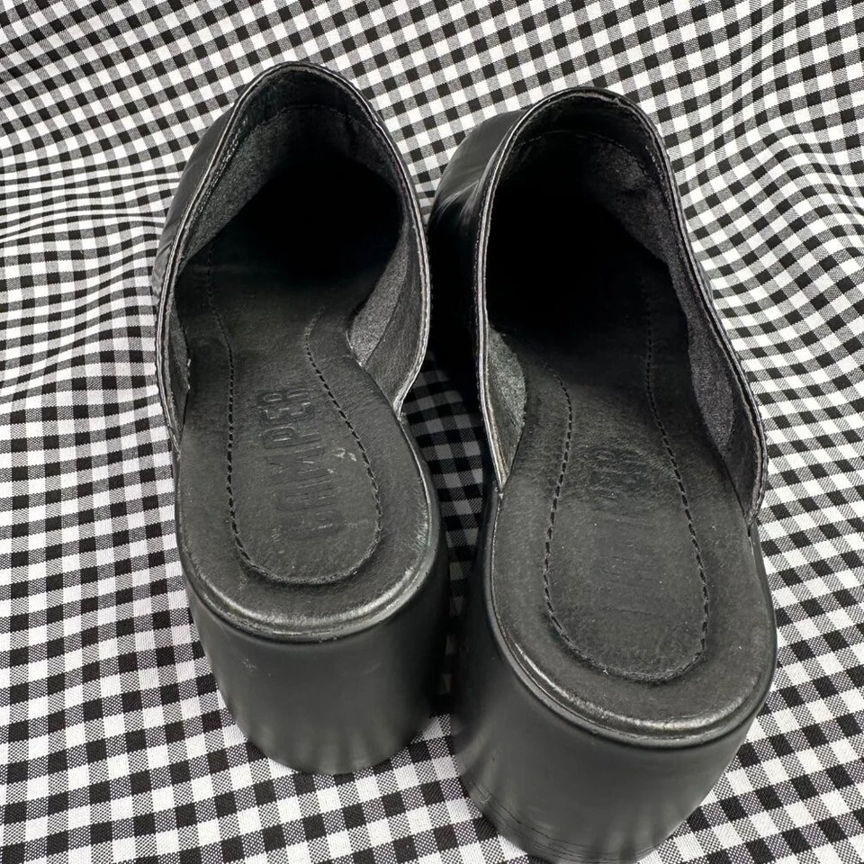 Zuecos gruesos CAMPER Kaah de cuero negro vanguardista talla EU 37 / para mujer 7 Foto 3 de 4