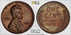 1955 LINCOLN WHEAT CENT DOUBLED DIE OBVERSE PCGS MS 62 BN REALLY ATTRACTIVE,