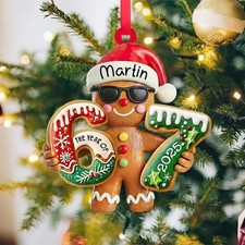 67 Christmas Ornament, Personalized Gingerbread 67 Ornament, Six Seven