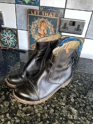 El Naturalista Black Ankle Boots Zip Fastening Size 5/38 - Image 1 of 4
