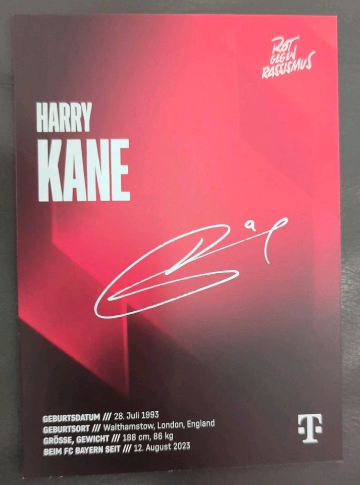 Harry Kane handsignierte Autogrammkarte,autograph,DFB,FC Bayern,FCB,2025/26 - Bild 2 von 2