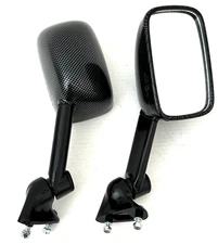 Emgo Kawasaki ZX600D & ZZR600 Replacement Mirrors, Carbon Fiber, 20-29623/24
