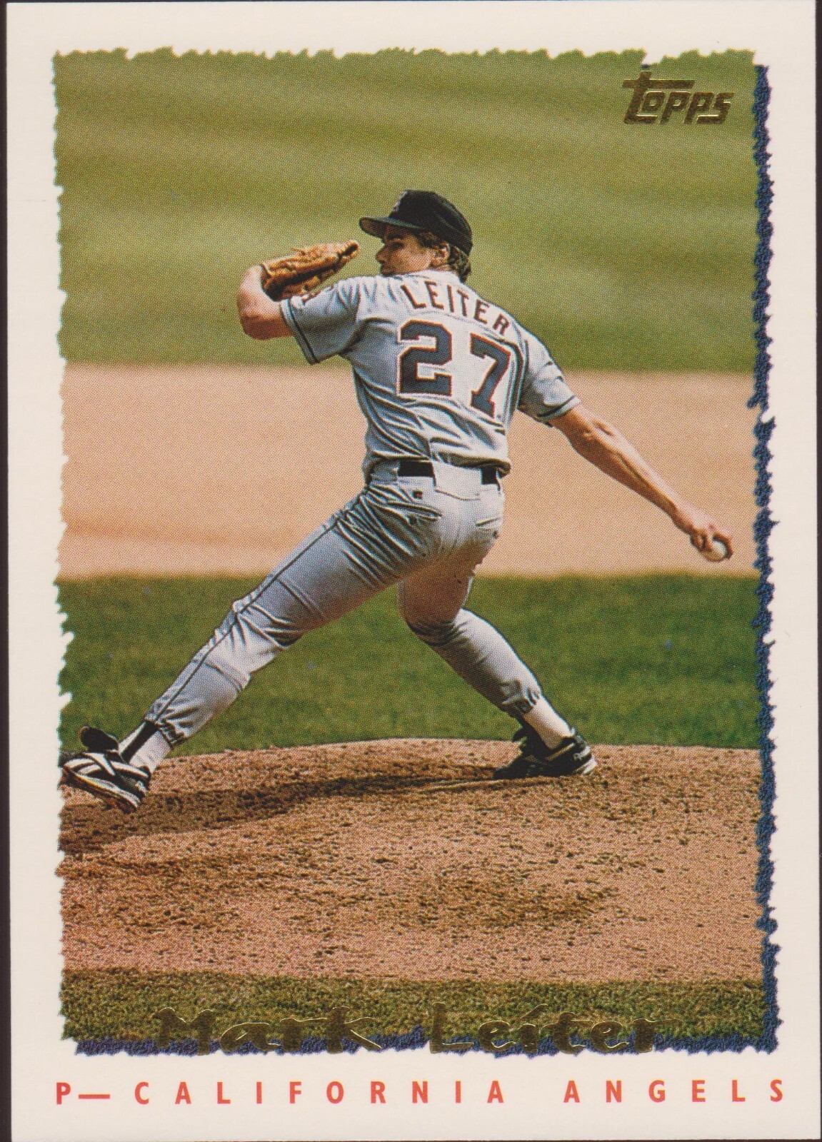 1995 Topps #41 Mark Leiter California Angels Baseball Card