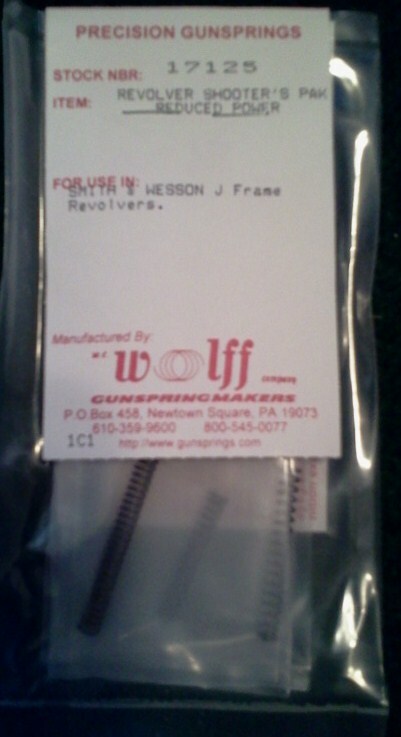 17125 WOLFF FITS SMITH & WESSON J FRAME REDUCED POWER SHOOTER'S PAK - NEW