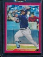 WANDER FRANCO 2020 Bowman Heritage Chrome RED REFRACTOR #/5 Rookie Card RC SSP