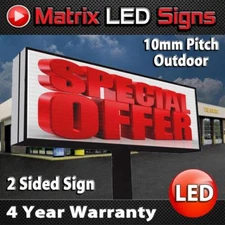 LED Sign Outdoor Full Color Double Sided LED Programmable Message Digital Sign