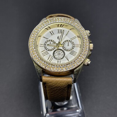Charming Charlie CC 4747 Crystals Gold Tone Vintage Watch Quartz  NEW BATTERY