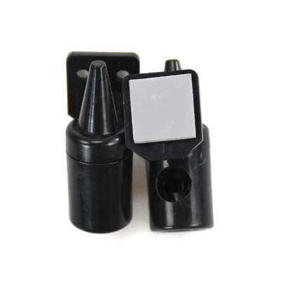 Car     Repeller Deer Snake Alert Wind-Powered 2PCS Black #E3