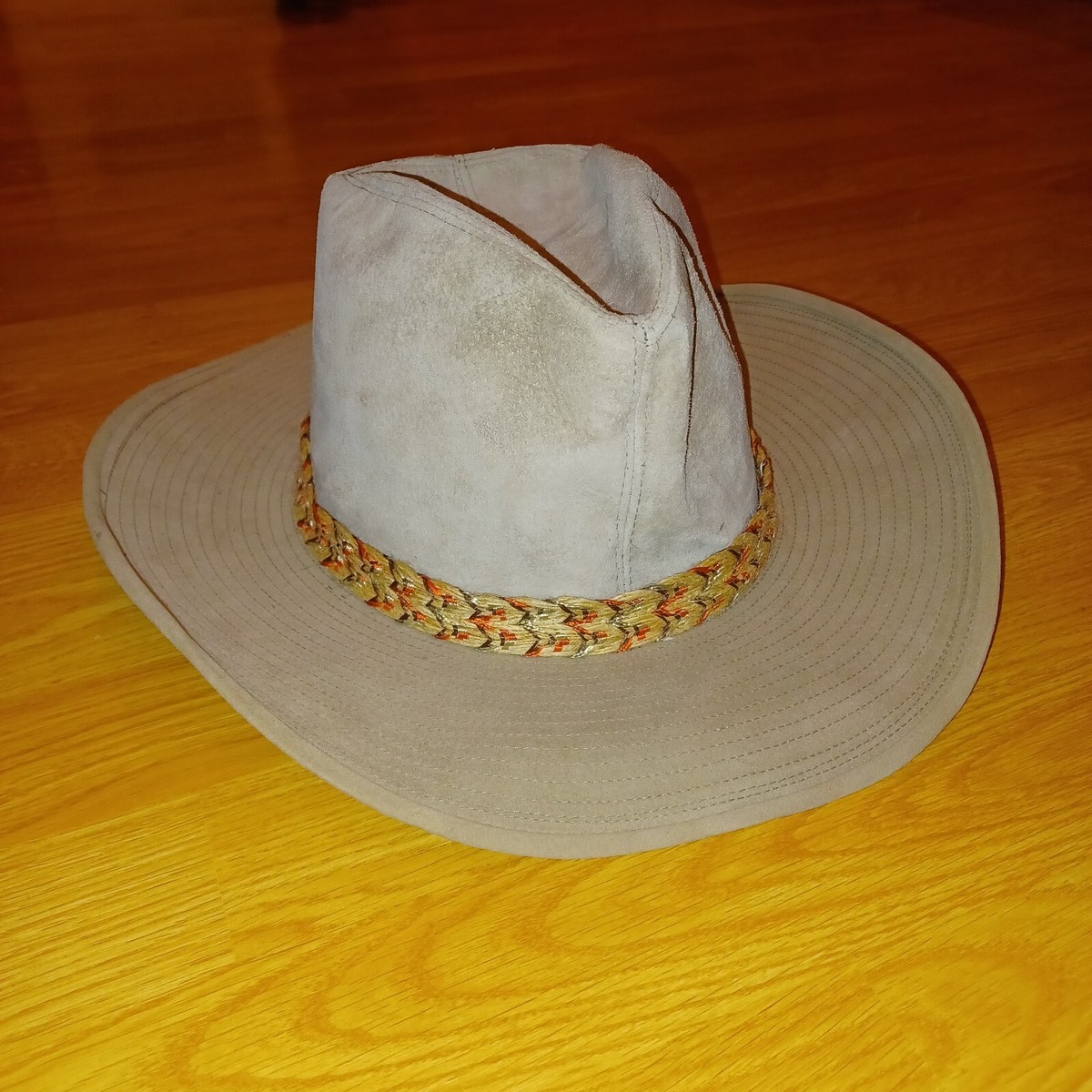 Vintage Resistol Self Conforming Cowboy Hat Suede Tan Beige  display picture 3
