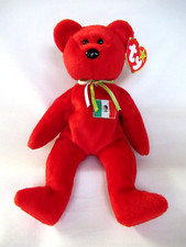 TY Beanie Baby 1999 Osito the Mexican Bear Red PE