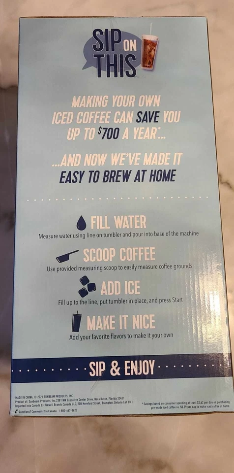 Cafetera Helada Oster - Nueva en caja Foto 3 de 4