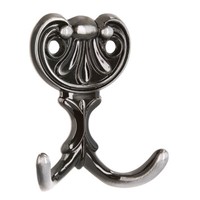 Garderobenhaken Antik, Silber Mantelhaken Kleiderhaken Doppelhaken