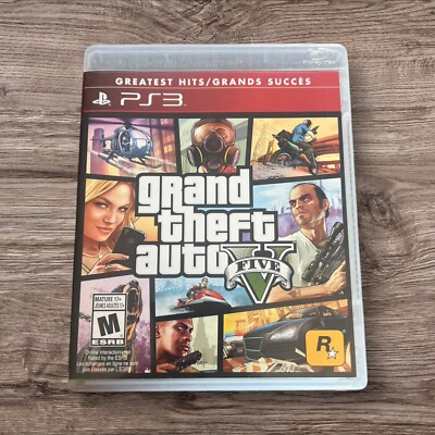 Grand Theft Auto V GTA 5 PS3 (Sony Playstation3, 2013) Complete W/ Manual & Map