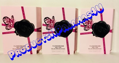 LOT of 3~Viktor & Rolf FLOWERBOMB NECTAR Eau de Parfum .04oz SAMPLES New Release