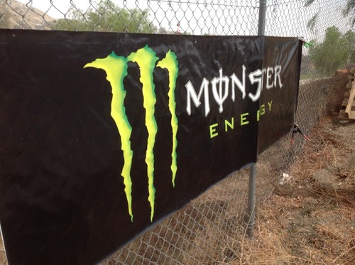 3' x 10’ MONSTER ENERGY SUPERCROSS Trackside Banner Mancave Garage Flag MX/SX - Picture 6 of 9