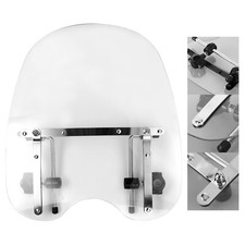 Large 19"x17" Windshield Windscreen For Suzuki Sportster Dyna Glide Softail BK^