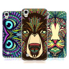 DISEÑOS DE FUNDA DE CABEZA AZTEC ANIMAL FACES HARD BACK CASE & WALLPAPER PARA LG PHONES 2