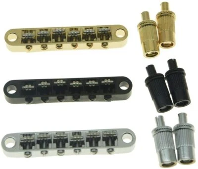 *Minor B Stock* Roller Bridge for Electric Guitar, 6mm Posts, Tune-o-Matic T-O-M