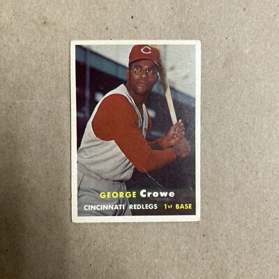1957 Topps Baseball George Crowe Cincinnati Redlegs Card #73 | eBay