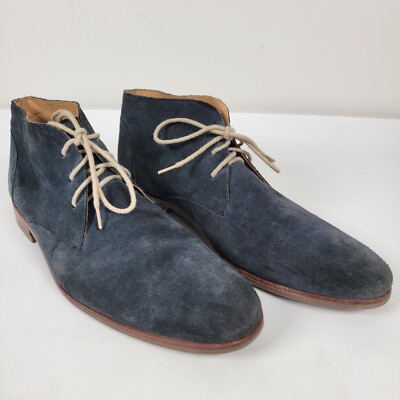 Bocage Innovation Desert Boot In Navy   Men s Size 8.5/42